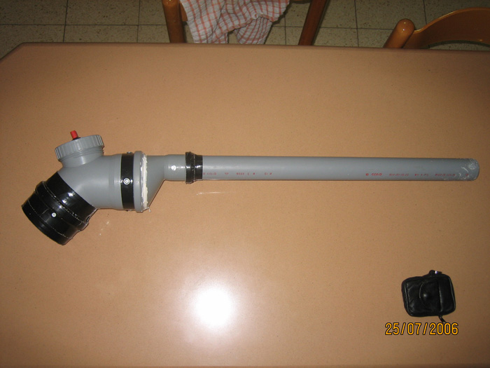 התותח ממבט עילי צדדי